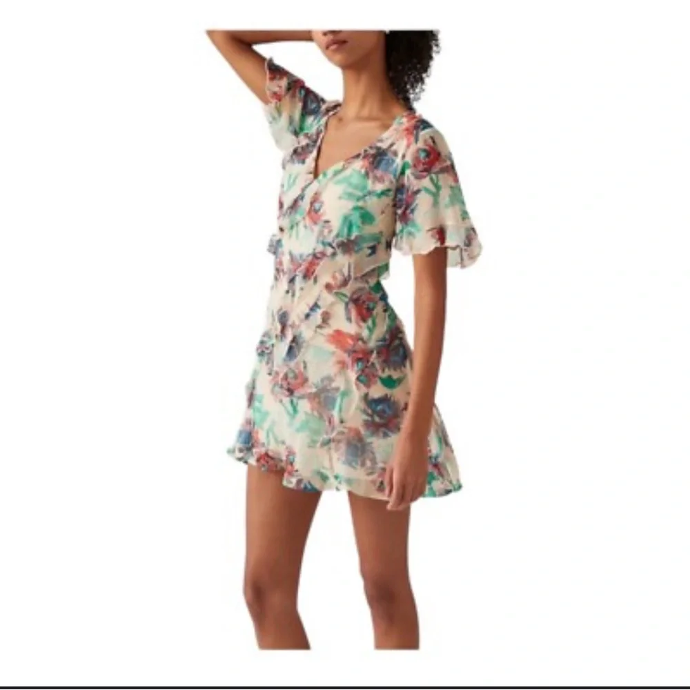 Anthropologie soft printed mini dress - Picture 3 of 8